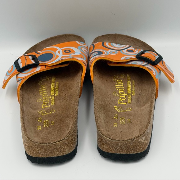 Birkenstock Kids Sandals with Orange and Blue Circles - Picture 4 of 12
